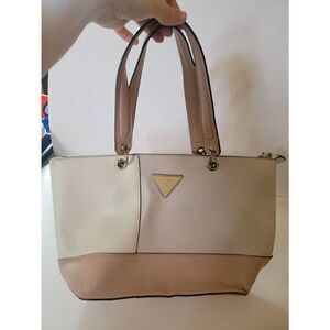 Guess Kamryn Women's Vintage Pink Double Strap Shoulder Tote Bag Size Medium